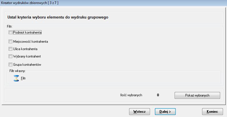 kontrahenta czy z kartoteki umowy z powiązaniu z kartoteką kontrahenta (ten drugi sposób jest wykorzystywany jeżeli dla