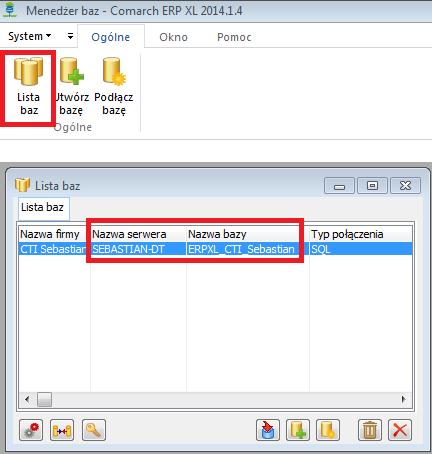 Należy go otworzyć (znajduje się w Menu Start), a następnie kliknąć w Lista baz.
