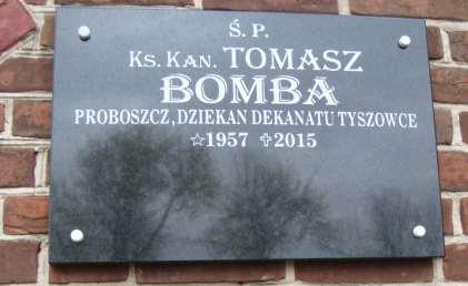 241 Nagrobek 3 Rok 2015, 21 kwietnia. Tablica nagrobna ks.