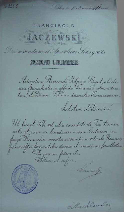 32 Dokument 1 Rok 1911, 11 listopada.