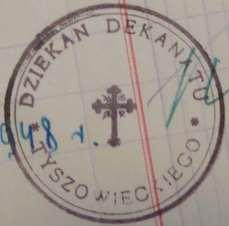 67 W sierpniu lub we wrześniu 1948 roku odbyła się pielgrzymka parafian z ks. Franciszkiem Gzikiem do Częstochowy.