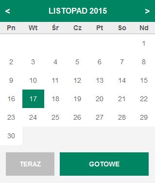 4.1. Elementy standardowe systemu dealingbps Sprawne posługiwanie się systemem DealingBPS wymaga znajomości kilku podstawowych elementów interfejsu. 4.1.1 Kalendarz 1.