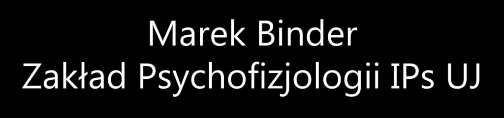 Techniki neuroobrazowania Marek