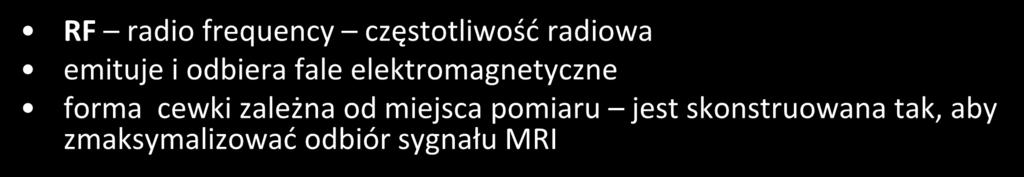 cewka/antena RF cewka do badań tułowia