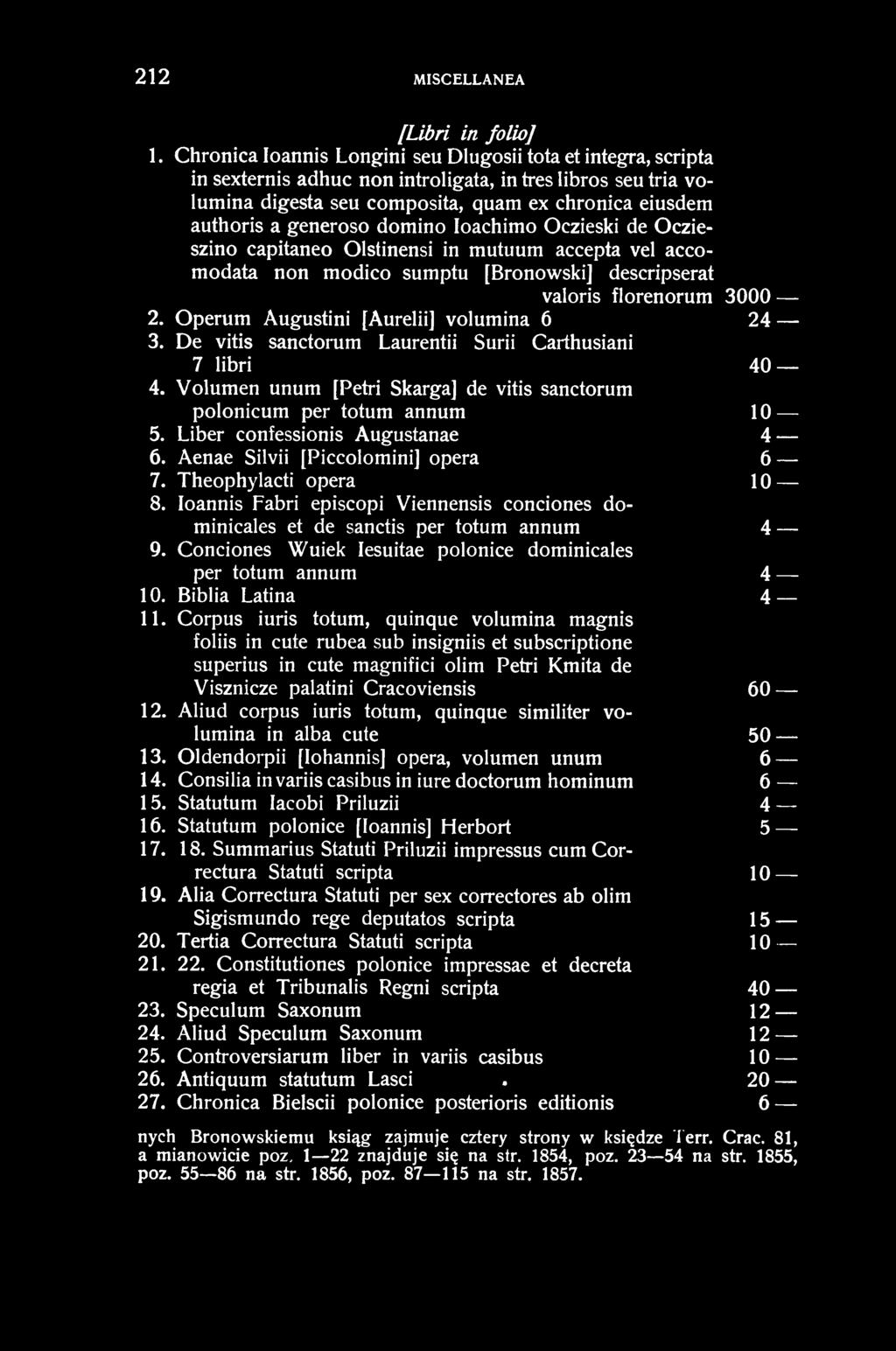 212 MISCELLANEA [Libri in folio] 1.