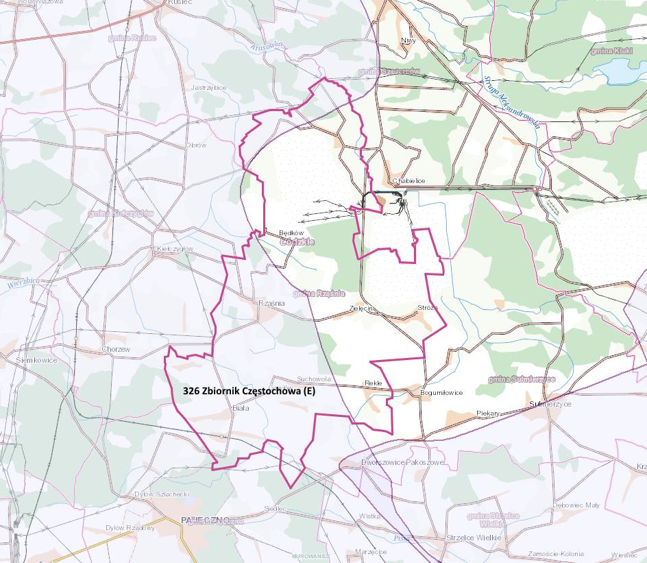 Mapa 9. Główne Zbiorniki Wód Podziemnych (GZWP) na terenie gminy Rząśnia Źródło: epsh.pgi.gov.pl/epsh 7.6.
