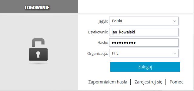 1 Praca z platformą 1.1 Logowanie Aby rozpocząć pracę z modułem Baza Wiedzy użytkownik musi być zalogowany na platformie PEL platforma e-learningowa.