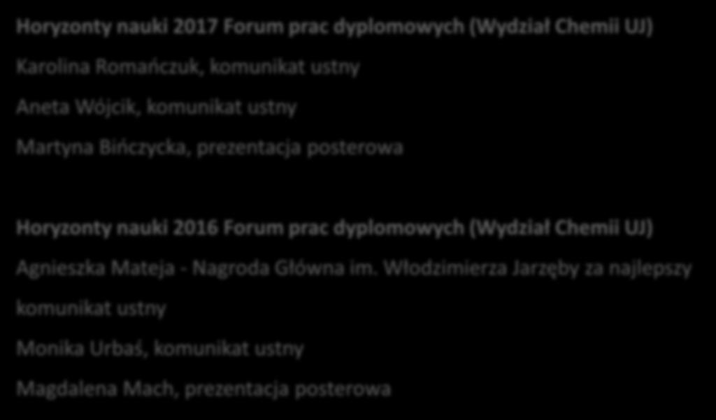 Karolina Romańczuk, komunikat ustny