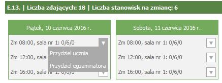 000000-00301) i został skierowany na egzamin do szkoły, której dyrektor jest zalogowany w serwisie OKE.