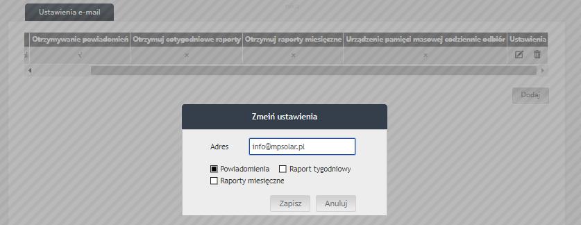 Przeglądaj konto: Strona przeglądaj konto zawiera dodatkowo utworzone konta dla gości celem obserwacji pracy jednej konkretnej elektrowni z konta bez możliwości zmiany jakichkolwiek