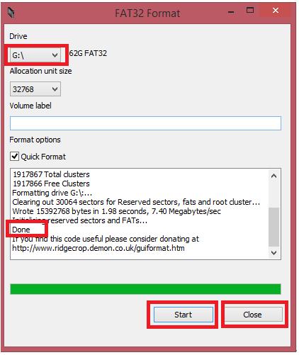Obsługa kart pamięci powyżej 32GB Kamera obsługuję karty pamięci microsd,hc,xc od 4 do 128GBG. Kiedy kamera nie wykrywa karty powyżej 32GB należy ją sformatować przy użyciu poniższego programu.