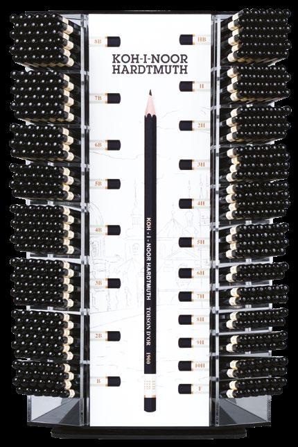 2 1900MIX480 OŁÓWKI 1900 W EKSPOZYTORZE Zestaw 480 ołówków serii 1900 w ekspozytorze.