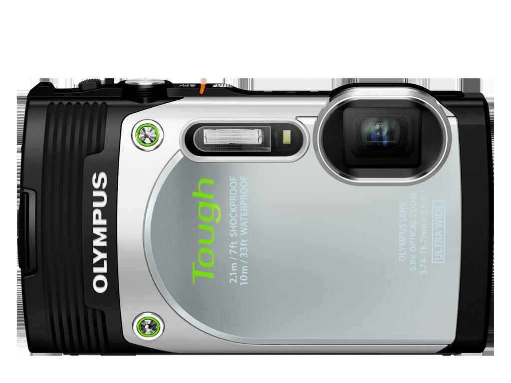 ultra-szerokokątny obiektyw 21 mm 10-krotne powiększenie z zoomem o superrozdzielczości 16-megapikselowy sensor backlit CMOS LCD 7,6 cm/3,0" 460000 punktów TOUGH - ogromne mozliwości Żyj aktywnie,