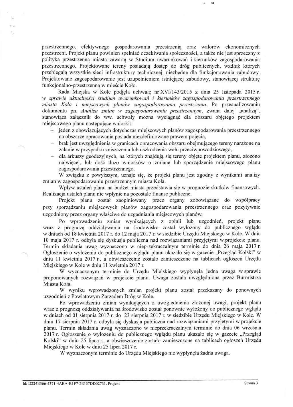 u r przestrzennego, efektywnego gospodarowania przestrzenią oraz walorów ekonomicznych przestrzeni.