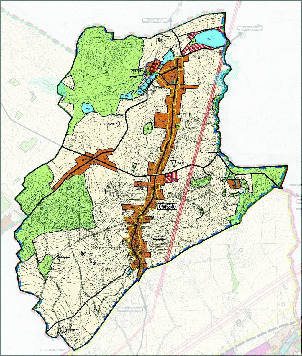 18 SKALA 1 : 2000 POMNIEJSZENIE 0 200 1000 Doga powiatowa n 3008D kieunek Piława-Dolna R 1.18 R 1.