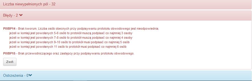 1 2 3 Górna część formatki W tej formatce zgodnie z podpowiedzią systemu WOW należy wypełnić dane liczbowe (1).