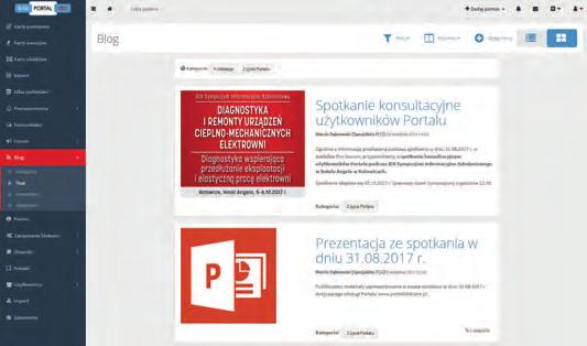 wspierające, coraz mniejszą liczbę, inżynierów zajmujących się utrzymaniem stanu technicznego swoich urządzeń produkcyjnych, dodatkowo w warunkach ciągłej transformacji energetyki.