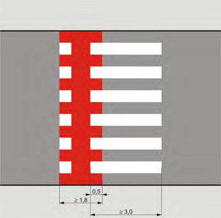 przejścia i przejazdu dla rowerzystów, dopuszcza się jednostronne połączenie znaku P-10 ze znakiem P-11 w