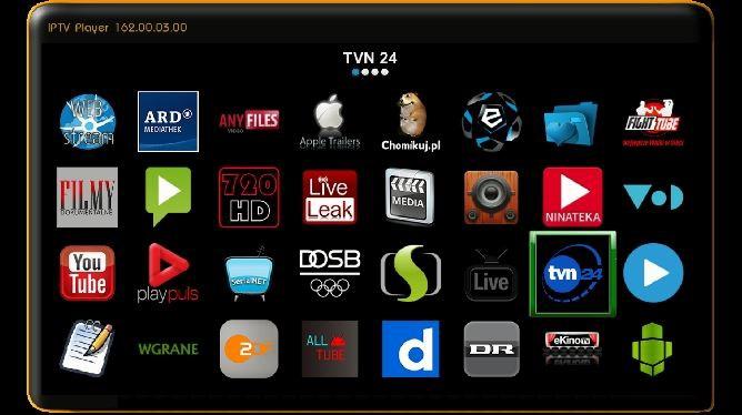 IPTV Player Wtyczka ta pozwala na oglądanie filmów, seriali i audycji telewizyjnych prosto z bazy internetowej (po podłączeniu do Internetu).