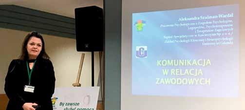 Następnie Panie mgr Alina Kamowska i dr Ewa Wodzikowska ze Szpitala Specjalistycznego w Chojnicach przedstawiły