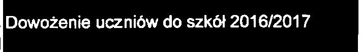 Wydatki na programy, projekty lub zadania pozostate (inne niz wy~ iienione w pkt 1.1 i 1.2),z tego 1.3.1 - wydatki bie2qce 1.3.1.1 Dowotenie uczni6w do szk& 201512016 Zesp& Obslugi Szk& i Ptzedszkoli w Serocku Zesp& Obslugi Szk& i 1.