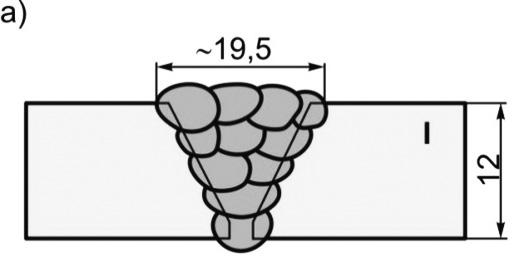 Do spawania stali S55J+N z wykorzystaniem procesu 5 zastosowano drut w gatunku SpG4S (ISO 44 A:G50 5 M 4Si) o średnicy, mm.