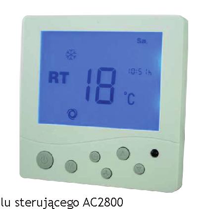 Widok panelu sterującego AC28