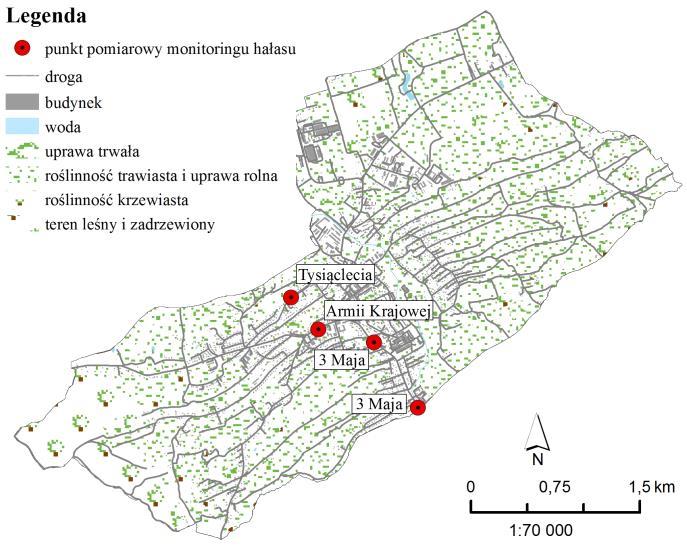 źródła 3 [m] 49º41 13,0 22º01 39,43 Armii Krajowej wysokość nad poziomem terenu 4 [m] odległość od źródła 1 [m] 49º41 36,7 22º00 56,7 Tysiąclecia wysokość nad poziomem terenu 4 [m] odległość od