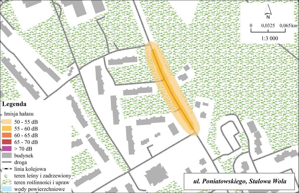 przy ul. Poniatowskiego w 2017 r. [12], [13] Rys. 6.5.