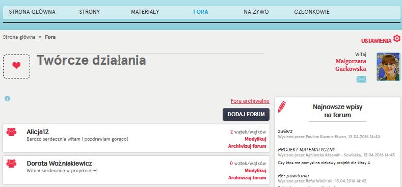 Administratorzy zakładają nowe forum po kliknięciu