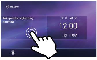 Włączenie i wyłączenie centrali Centrala pamięta stan, w którym znajdowała się w chwili wyłączenia.
