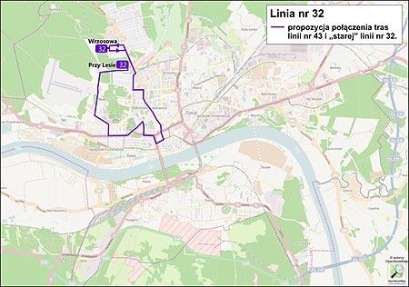 Obie linie obsługiwane są taborem małopojemnym. Częstotliwość - jak dla linii 32 co 35 min.