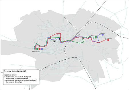 PROPONOWANE TERMINY WPROWADZENIA ZMIAN Od 1 maja 2014 r. Zmiana trasy przejazdu linii nr 13 Działki Rudak Pl.