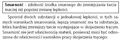 WADY łożysk smarowanych wodą Mała smarność, brak dodatków -