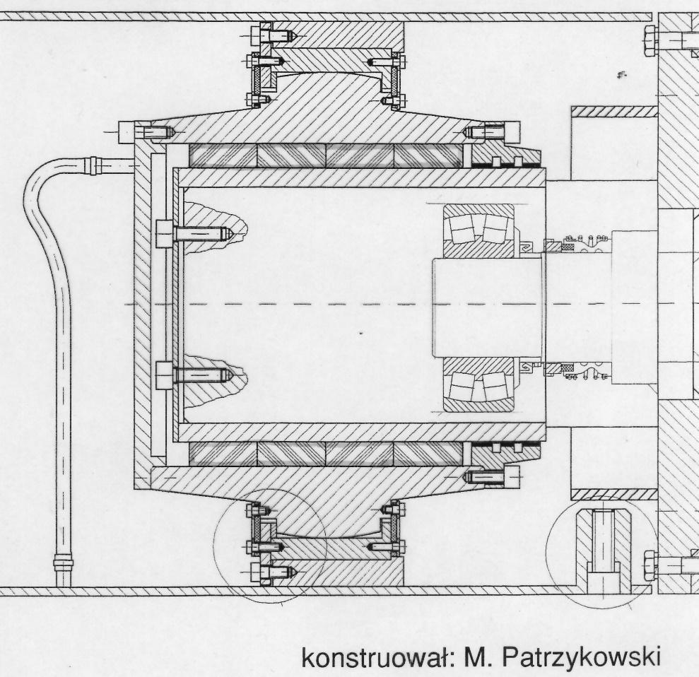 Łożysko turbiny wodnej - metalowy materiał ślizgowy przystosowany do smarowania wodą 52 Nie zawsze przymiarki do zastosowania łożyska smarowanego