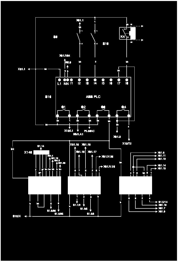 Schemat obwodu strona 3 przyłączenie z sieci 30V AC 50 Hz z