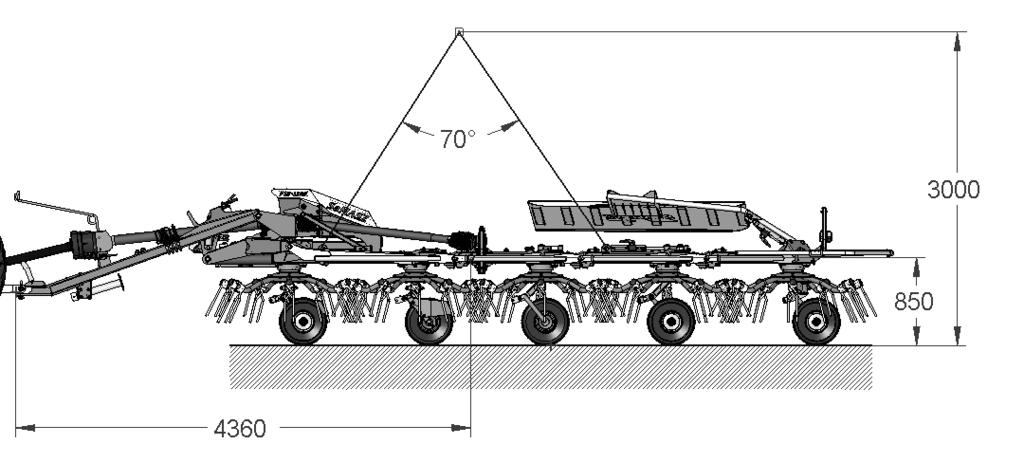 A B Rys. 5. Miejsca chwytania przetrząsacza (A,B), położenie środka ciężkości (SC) 4.4. Elementy robocze Przed rozpoczęciem użytkowania przetrząsacza sprawdź stan wirników i palców przetrząsających.