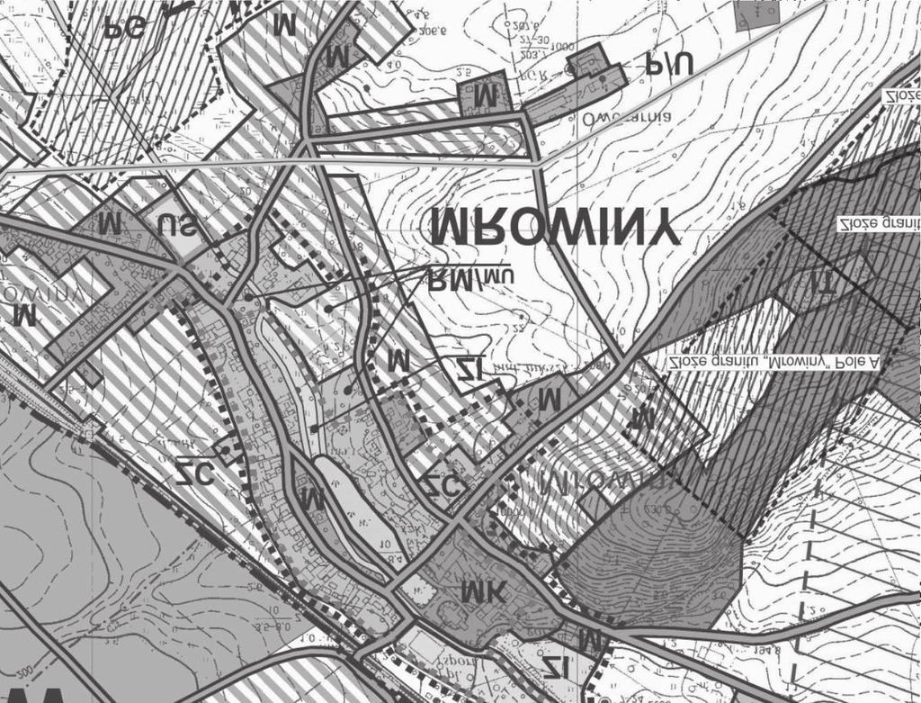 wieś MROWINY - GMINA ŻARÓW MIEJSCOWY PLAN ZAGOSPODAROWANIA PRZESTRZENNEGO TERENU POŁOŻONEGO W OBRĘBIE WSI MROWINY Arkusz 1B SKALA 1:1000 0 10 50m Obszar objęty planem WYRYS ZE STUDIUM UWARUNKOWAŃ I