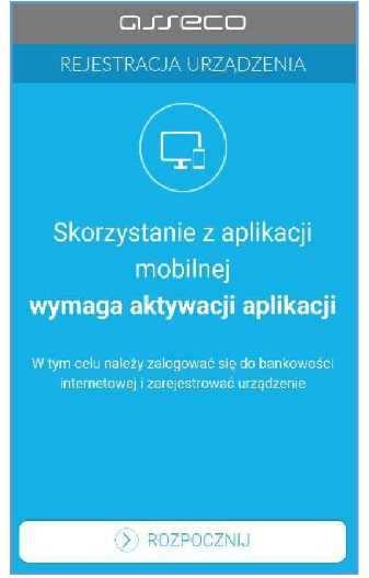 e) kolejnym krokiem jest powiązanie/parowanie aplikacji mobilnej mtoken z bankowością