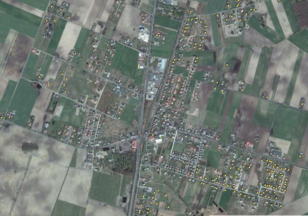 Nieciągłości w obszarach wiejskich.