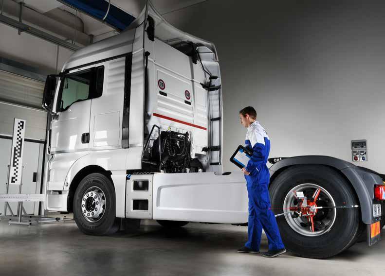 Zestaw do kalibracji ADAS TRUCK Również niektóre marki samochodów ciężarowych i dostawczych wymagają zastosowania właściwego sprzętu do prawidłowej kalibracji systemów wspomagania kierowcy: kamer,