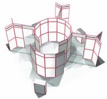 6x3 m Flexiframe Targi LinkUp / ShowUp - Kompletne zestawy stoisk wystawienniczych Element Model Rozmiar stoiska Opak. * Cena 7708 LinkUp 6x6 m 1 zestaw 9.600:- 7758 ShowUp 6x6 m 1 zestaw 14.