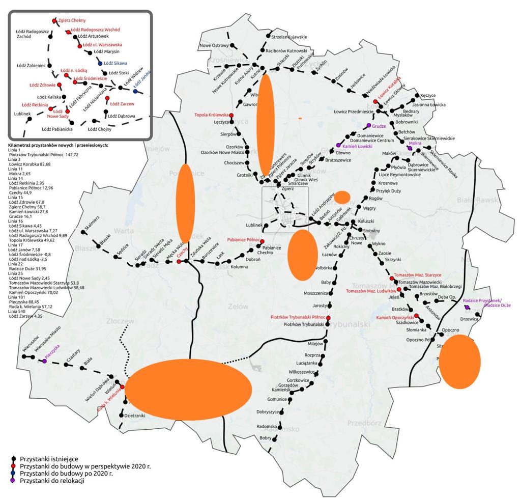Dostępność transportowa w aspekcie regionalnym przykład Województwa Łódzkiego Województwo Łódzkie mimo, że jest położone w centrum Polski ma liczne braki w sieci kolejowej wynikające ze spuścizny XIX