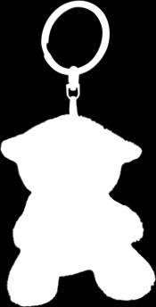 15 mm) TF HE738 Fanny Świnka z białą koszulką pod nadruk, brelok Piggy with  item