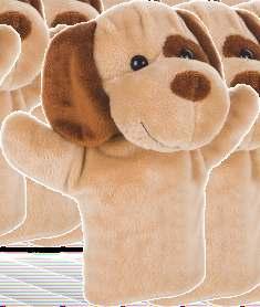 Dog hand puppet, suitable for