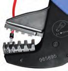 NFC 63-023 Matryca ze stali nierdzewnej z 5 otworami: - 0,5 do 0,75 mm². - 1 do 1,5 mm². - 2,5 mm².
