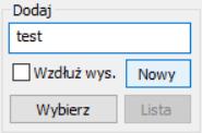 2 Elementy Następna zakładka służy ustanowieniu grupy, lub grupy elementów w celu określenia granic projektowania na element konstrukcyjny.