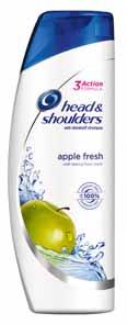 HEAD & SHOULDERS 360-400 ml 34,98-38,86/l 13 99 TA B D