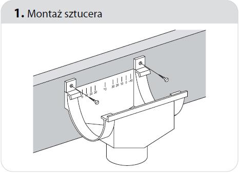Systemów rynnowych Plastmo PVC nie należy montować, gdy pas nadrynnowy lub gzymsy (pasy podrynnowe) są wykonane z blachy ocynkowanej niepomalowanej