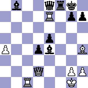 39...Hxa4? (Konieczne 39...Hg6! ze skomplikowan? pozycj?.) 40.Gg3? (40.Gf6! Wxf6 41.Hg5 Gg6 42.Hxf6 gxf6 43.Wc8+ Ge8 44.Wcxe8+ Hxe8 45.Wxe8+ i bia?